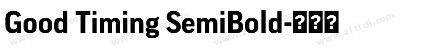 Good Timing SemiBold字体转换